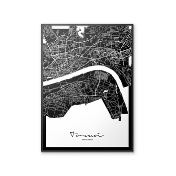 Plakat Toruń Mapa, 70x100 cm - Peszkowski Graphic