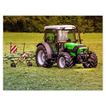 Plakat Traktor na polu, 40x30 cm - ZeSmakiem