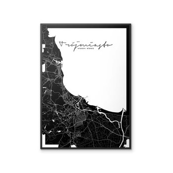 Plakat Trójmiasto Mapa, 61x91 cm - Peszkowski Graphic
