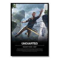 Plakat Uncharted prezent dla gracza gra komputerowa gamingowy bez ramki A3