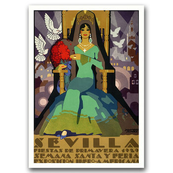 Plakat vintage Fiesta de Primavera Sevilla A3 - Vintageposteria