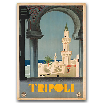 Plakat vintage na płótnie Trypolis Liban A1 - Vintageposteria