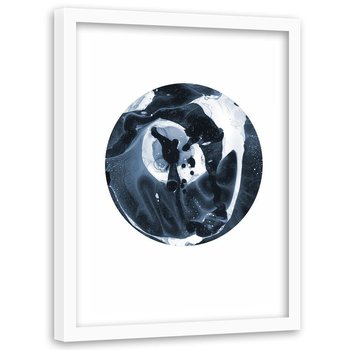 Plakat w ramie białej FEEBY Abstrakcyjne koło, 40x60 cm - Feeby
