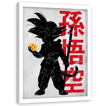 Plakat w ramie białej FEEBY Dragon Ball, 40x60 cm - Feeby