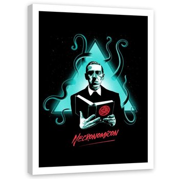 Plakat w ramie białej FEEBY H.P. Lovecraft Necronomicon, 40x60 cm - Feeby