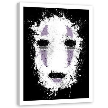 Plakat w ramie białej FEEBY Maska z anime, 50x70 cm - Feeby