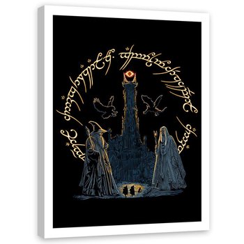 Plakat w ramie białej FEEBY Pojedynek czarodziejów, 70x100 cm - Feeby