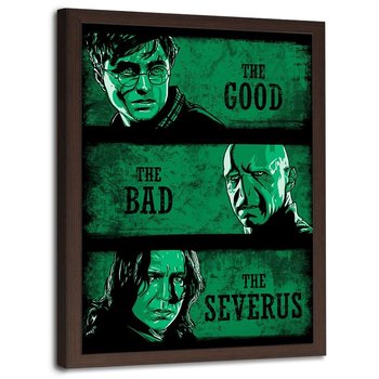 Plakat w ramie brązowej FEEBY Harry Potter, 40x60 cm - Feeby