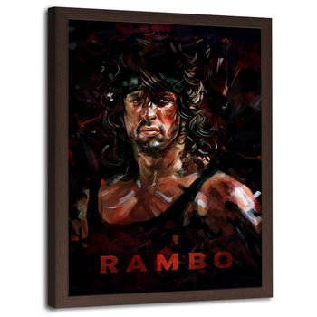 Plakat w ramie brązowej FEEBY Rambo, 70x100 cm - Feeby