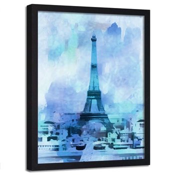 Plakat w ramie czarnej, Architektura Paryża - 40x60 - Feeby