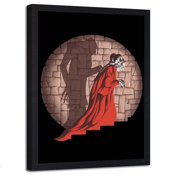 Plakat w ramie czarnej FEEBY Cień wampira, 40x60 cm - Feeby
