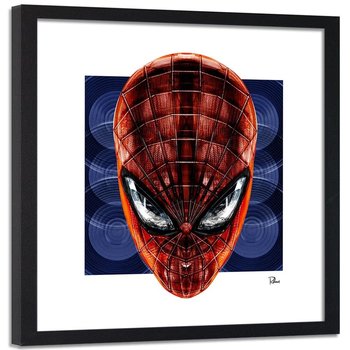 Plakat w ramie czarnej FEEBY Człowiek pająk, 40x40 cm - Feeby