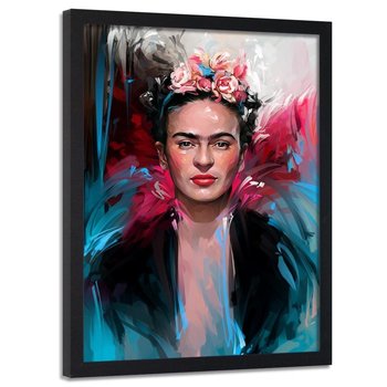 Plakat w ramie czarnej FEEBY Frida, 50x70 cm - Feeby