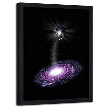Plakat w ramie czarnej FEEBY Galaktyczny rozbłysk, 40x60 cm - Feeby