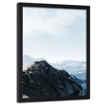 Plakat w ramie czarnej FEEBY Górski szlak, 70x100 cm - Feeby