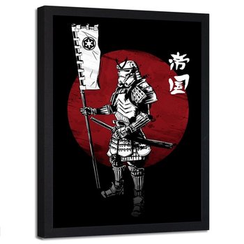 Plakat w ramie czarnej FEEBY Imperialny samuraj, 40x60 cm - Feeby