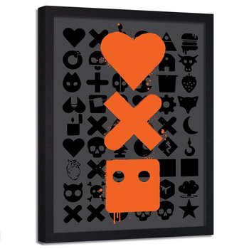 Plakat w ramie czarnej FEEBY Logo serialu, 50x70 cm - Feeby