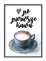 Plakat w ramie E-DRUK Kawa, 33x43 cm