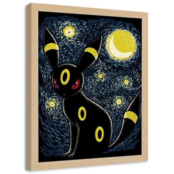 Plakat w ramie naturalnej FEEBY Pokemon, 40x60 cm - Feeby