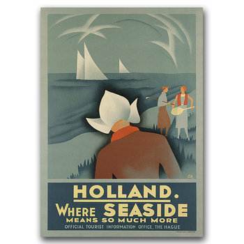 Plakat w stylu retro Holandia Holandia A2 - Vintageposteria