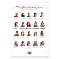 Plakat „Wszystkie emocje są ważne. Co dzisiaj czujesz?” Inna marka