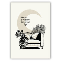 Plakat z napisem Dekoracja Boho | Styl Skandynawski | Do Salonu A4
