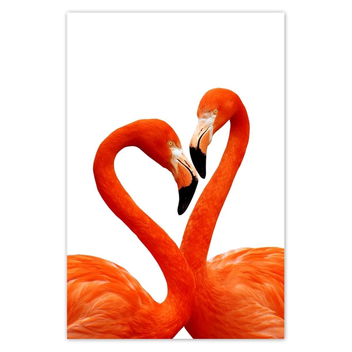 Plakat Zakochane flamingi, 62x93 cm - ZeSmakiem | Sklep EMPIK.COM