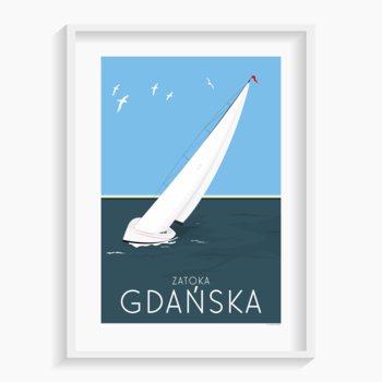 Plakat Zatoka Gdańska A3 29,7x42 cm - A. W. WIĘCKIEWICZ