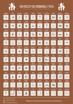 Plakat Zdrapka 100 Rzeczy Do Zrobienia Z Tatą Prezent Na Dzień Ojca Taty