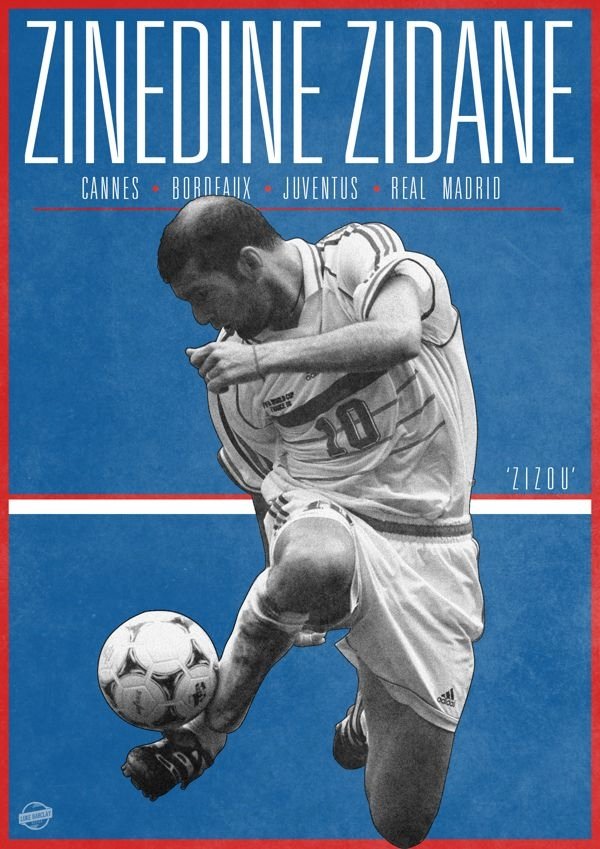 fais une image de zinedine zidane qui une trentaine d ann e Prompts