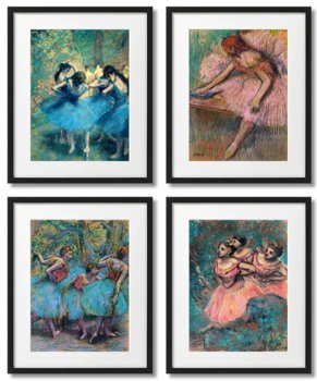 PLAKATY Edgar Degas, TANCERKI NIEBIESKIE I RÓZOWE - DEKORAMA