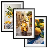 Plakaty kuchenne na ścianę Obrazy ścienne w Czarnej ramie do kuchni jadalni