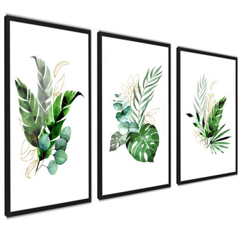 Plakaty Natura Botanika Zielone Rośliny Monstera 40x50cm - ag.art deco