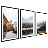 Plakaty Obrazy Pejzaże Jesień Przyroda Droga Góry 40x50cm