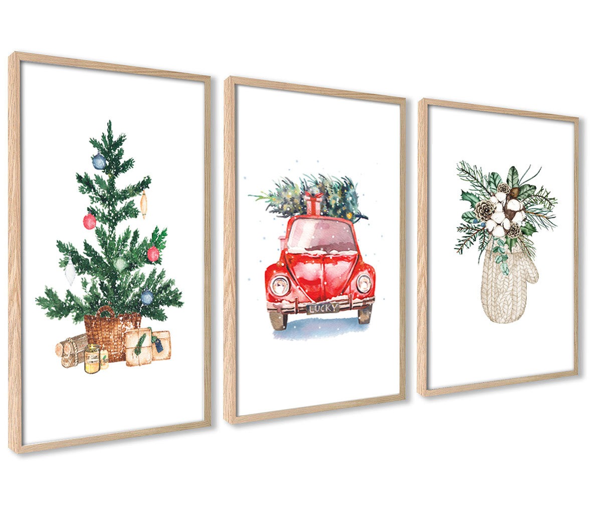 Plakaty Świąteczne Zimowe Boże Narodzenie Choinka Agart Deco Sklep Empikcom 3242