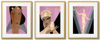 Plakaty Vogue Art Deco, Rózowe - DEKORAMA