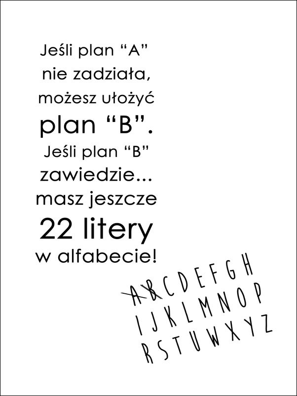 Plan B - Plakat 59,4x84,1 Cm / AAALOE - Inna Marka | Sklep EMPIK.COM