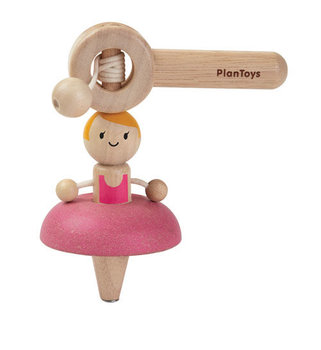 Plan Toys, drewniany bączek Baletnica - Plan Toys