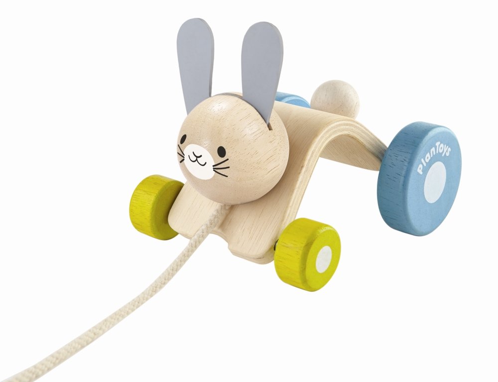 Plan Toys, zabawka do ciągnięcia Królik