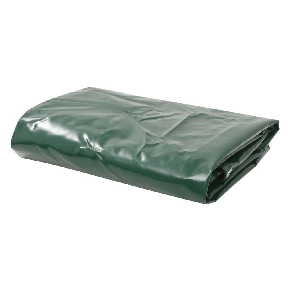 Plandeka brezentowa PVC 1,5 x 6 m odporna na UV, zielona / AAALOE ...