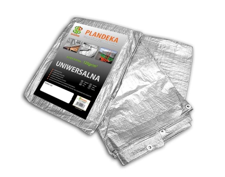 Plandeka srebrna BRADAS, 120 g, 5x8 m