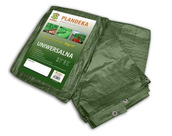 Plandeka wzmocniona zielona BRADAS, 90g  8*12m - BRADAS