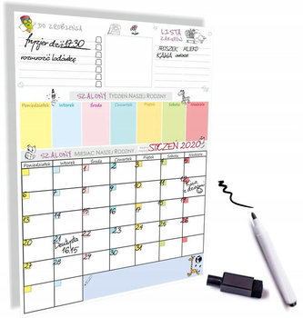 Planer Na Lodówkę + Pisak Magnetyczny Kalendarz Miesięczny Magnes Notatnik /Naklejkiozdobne - NaklejkiOzdobne