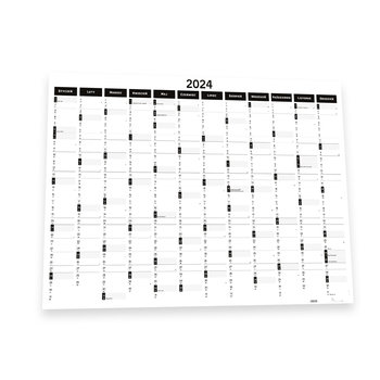 Planer Ścienny Kalendarz 2024 A0 B&W - PremiumAd