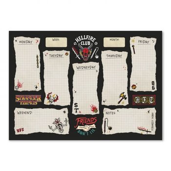 Planer tygodniowy A4 Stranger Things plan lekcji na biurko 29,7x21 cm - Stranger Things