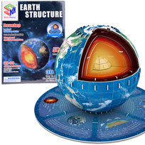 PLANETA ZIEMIA PUZZLE 3D  50 ELEMENTÓW