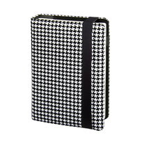 Planner dzienno-tygodniowy kalendarz uniwersalny premium czarno-biały A5 z wymiennym wkładem zapięcie na gumkę Modena