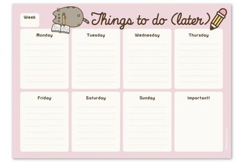 Planner na biurko A4 tygodniowy Pusheen Rose - Grupo Erik