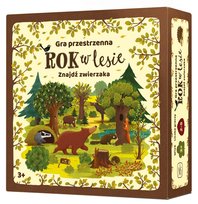 Planszowa Rok w lesie. Znajdź zwierzaka, gra planszowa, Nasza Księgarnia