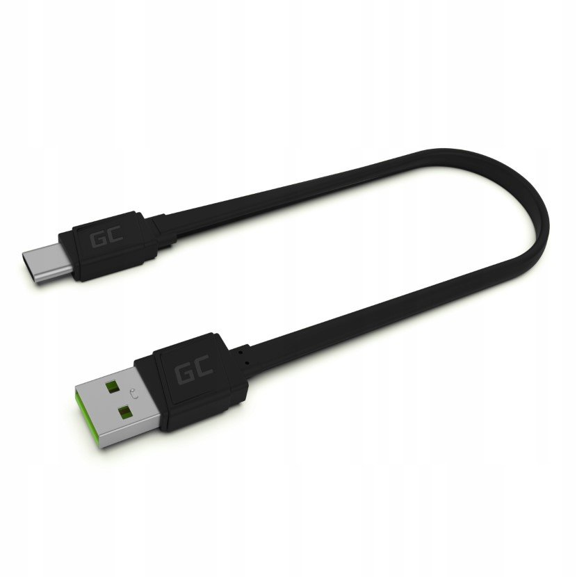 Płaski Krótki Kabel Gc Usb-A - Usb-C Type C 25Cm Quick Charge